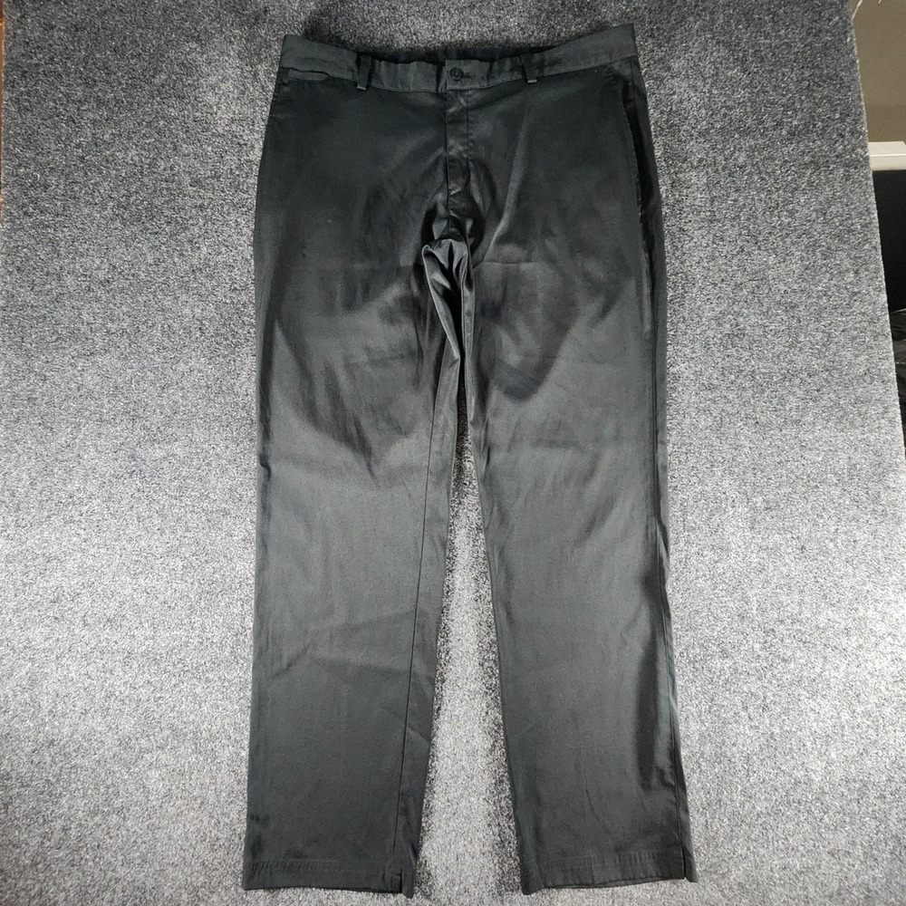 Nike Dri-FIT Mens Performance Golf Pants Black 38x34 Flat Front Athleisure
